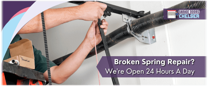 Broken Garage Door Spring Repair Chelsea MA